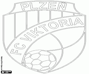 Pintar Escut del FC Viktoria Plzeň