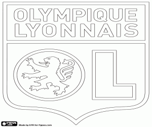 Pintar Escut de l'Olympique Lyonnais