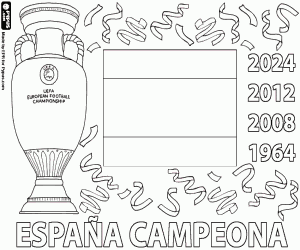 Pintar Espanya, campiona de l'Eurocopa 2024