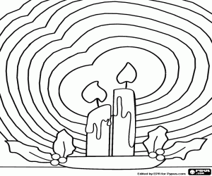 Pintar Espelmes nadalenques brillants