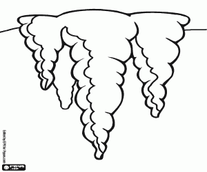 Pintar Unes estalactites d'una mina