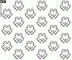 Pintar Estampat amb campanes de Nadal