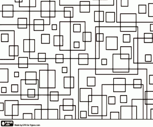 Pintar Estampat caòtic amb quadrats