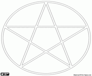 Pintar Estrella de cinc puntes, pentacle