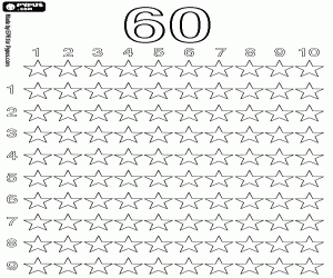 Pintar Estrelles per a comptar fins a 60