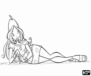 Pintar La fada Flora de Winx Club