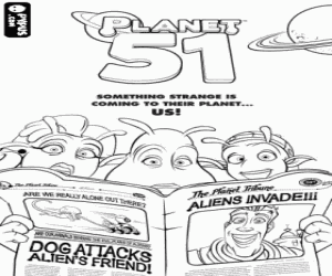 Pintar Família i el diari de Planet 51