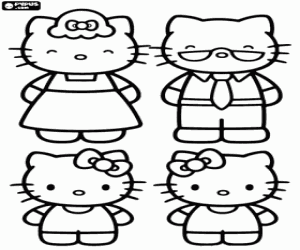 Pintar La família de Hello Kitty