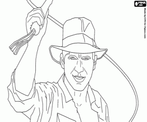Pintar El famós personatge, Indiana Jones
