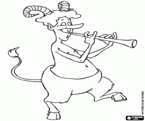 Pintar Faune i una flauta