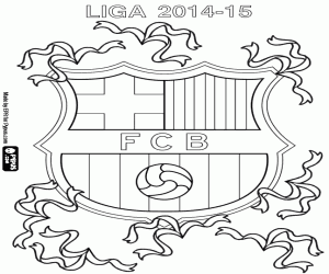 Pintar FC Barcelona, campió 2014-2015