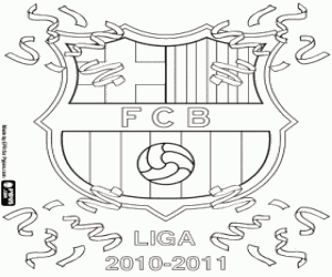 Pintar FC Barcelona, campió del 2010-2011