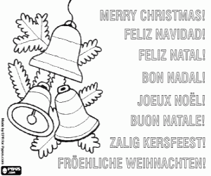 Pintar Felicitacions amb campanes de Nadal