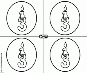 Pintar Una festa de tres aniversari, invitació