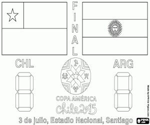 Pintar Final Copa Amèrica Xile 2015