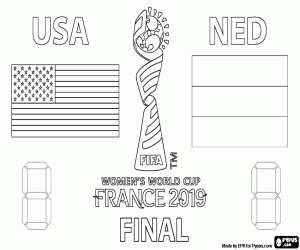 Pintar Final Copa del món femenina FIFA França 2019