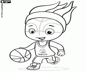Pintar Frenkie, la mascota de l'EuroBasket 2015