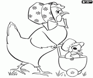 Pintar Gallina i pollet a la Pasqua