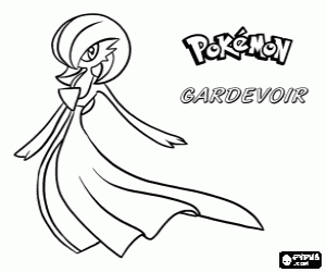 Pintar Gardevoir, un Pokémon