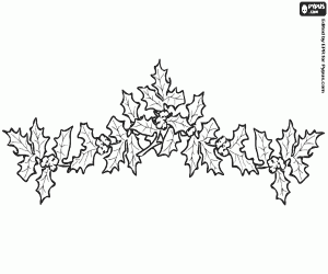 Pintar Garlanda amb branquetes de grèvol
