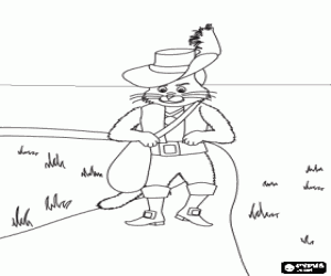 Pintar El gat amb les botes i la bossa