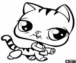 Pintar Un gat tigre, Littlest Pet Shop