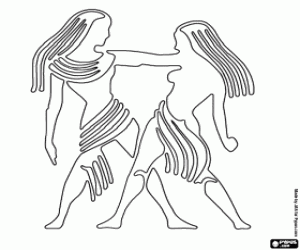 Pintar Gemini, un signe d'horòscop