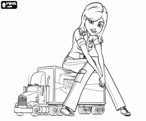 Pintar Ginormica sobre un camió