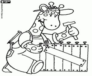 Pintar Una girafa de fuster