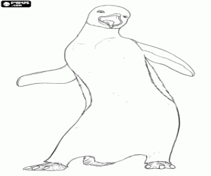 Pintar Gloria, pingüí femella de Happy Feet