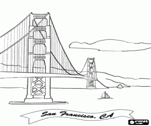 Pintar Golden Gate de San Francisco
