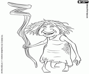 Pintar Gran, la sogra d'en Grug dels Croods