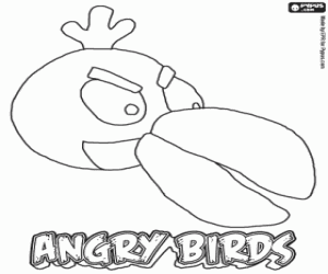 Pintar Green Bird, ocell de Angry Birds