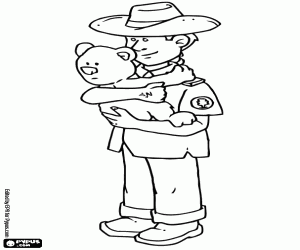 Pintar Un guarda forestal amb un coala