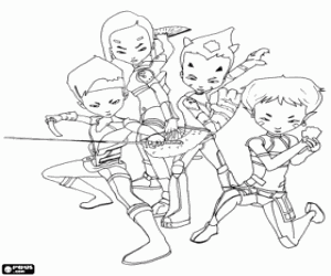 Pintar Guerrers de Codi Lyoko