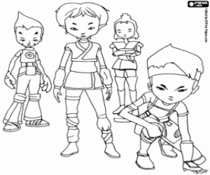 Pintar Els guerrers de Lyoko