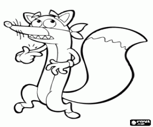 Pintar La guineu astuta Swiper