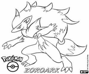Pintar Una guineu Pokémon, Zoroark