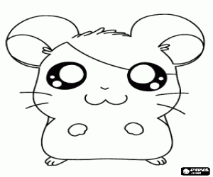 Pintar Hamtaro, el hàmster protagonista
