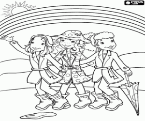 Pintar Holly Hobbie i l'arc de Sant Martí