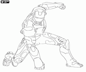 Pintar Home de ferro o Iron Man