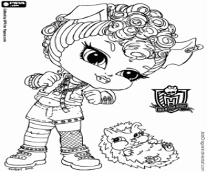Pintar Howleen Wolf, Monster High Baby