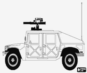 Pintar Hummer militar