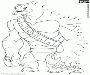 Pintar Humongosaure punt a punt