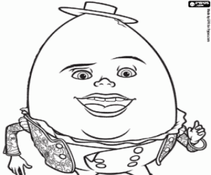 Pintar Humpty Dumpty, un personatge