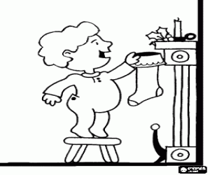 Pintar La il·lusió infantil a la nit de Nadal