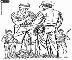 Pintar Indiana Jones, Belloq i l'ídol