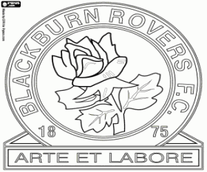 Pintar Insígnia de Blackburn Rovers