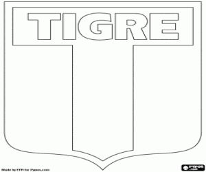 Pintar Insígnia de Club Atlético Tigre
