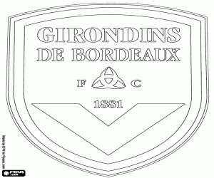 Pintar Insígnia del FC Girondins de Bordeus